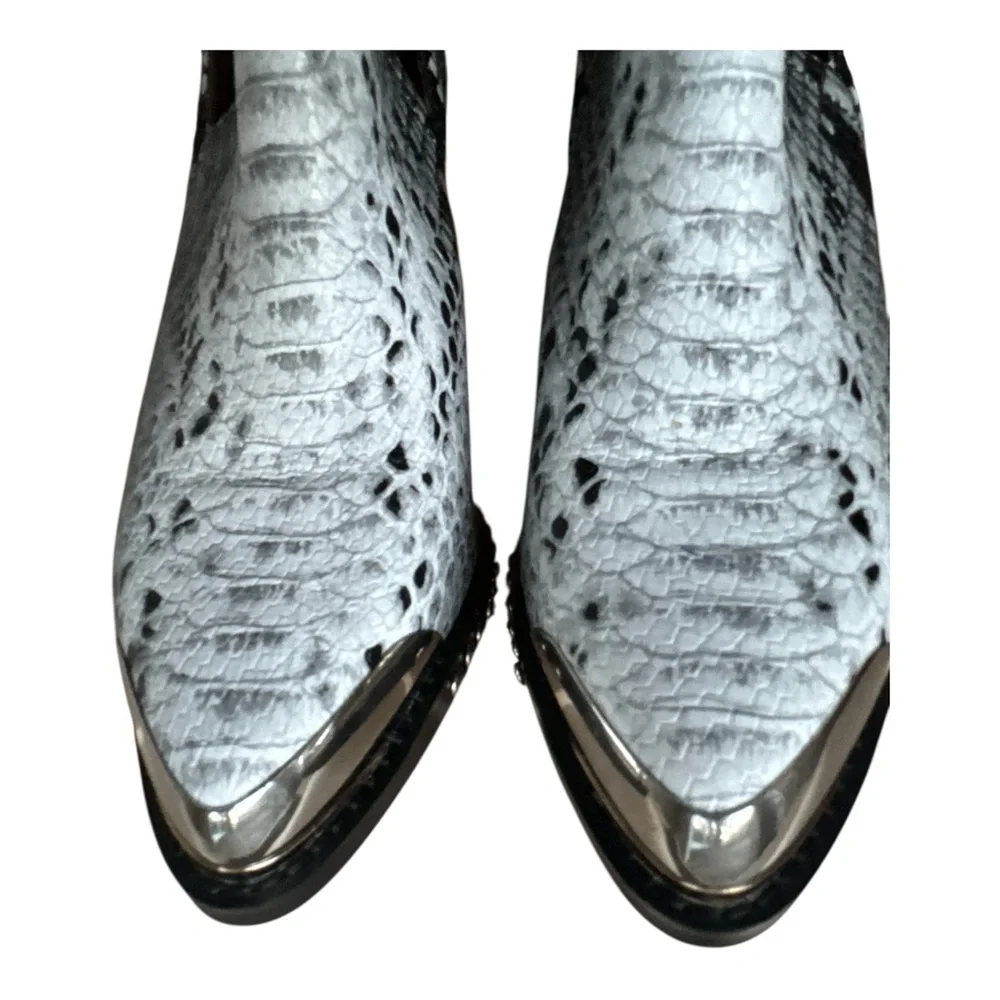 Jeffrey Campbell Optimum Snake‎ Skin Booties